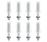 Set di 8 pezzi di hardware per porte a due ante tra cui parti in acciaio e nylon per un funzionamento affidabile della porta pieghevole e una funzione fluida