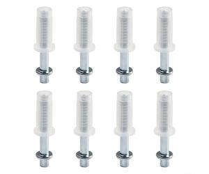 Set di 8 pezzi di hardware per porte a due ante tra cui parti in acciaio e nylon per un funzionamento affidabile della porta pieghevole e una funzione fluida