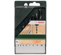 Set Di 8 Pezzi Di Punte A Spirale In Legno