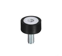 Set di 8 pezzi di robuste staffe in gomma maschio femmina M5 perfettamente dimensionate a D15mHxD10mM per tutte le esigenze di macchinari