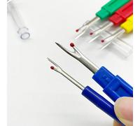 Set di 8 pezzi di scucitori per cuciture, 4 grandi e 4 piccoli con coperture protettive antigraffio, scucitori di filo durevoli adatti per lezioni di cucito a scuola, ricamo fai-da-te per le vacanze a