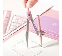 Set di 8 pezzi di strumenti per il disegno matematico e geometrico, include 4 pezzi di righello, compasso, matita, gomma e temperamatite, set di cancelleria perfetto per scuole, studenti, regali per b