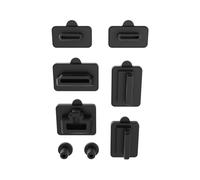 Set di 8 pezzi di tappi antipolvere in silicone per Switch OLED - Coperchio antipolvere per USB/AC/LAN/HDMI/jack per cuffie, accessori protettivi per le porte