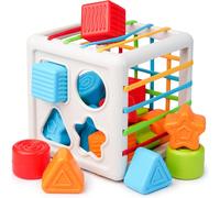 Set di 8 pezzi Giocattoli Montessori per l'apprendimento sensoriale per bambini di 1+ anni, puzzle di blocchi per l'inserimento delle forme, giochi per lo sviluppo delle abilità motorie fini, regalo p