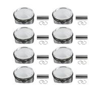 Set di 8 pistoni con anelli AJ133 compatibili con motori sovralimentati Jaguar Land Rover 5.0 V8 2010-2017, componenti, pistoni, anelli, bielle e parti.