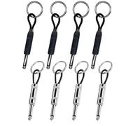 Set di 8 portachiavi Marshall per chitarra, 4 portachiavi in acciaio inox e 4 porte in similpelle, per gli amanti della musica