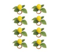 Set di 8 portatovaglioli a forma di limone, con finto limone, per cena, matrimonio, compleanno, Ringraziamento, Natale, Pasqua, vacanze, decorazioni da tavola