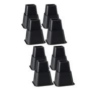 Set di 8 pratici rialzi per mobili da 15,2 cm, regolabili in altezza, estensori per gambe del letto per piccoli spazi, uso quotidiano
