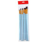 Set di 8 Pz Portatile Outdoor Pennelli Set Rotondo Piatto Fine Punta Adatto Per Olio Acrilico Gouache Acquerello Stencil Set Matite Da Pittura Acrilico Per Legno Tela Pietre Penna Fine Piatto Piatto