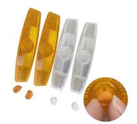 Set di 8 riflettori Cat Eye per bicicletta, per una maggiore visibilità, colore: giallo