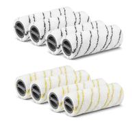 Set di 8 rulli in microfibra per Kärcher FC7 FC5 FC3 FC3D EWM2 2.055-007.0/2.055-006.0 (giallo + grigio)