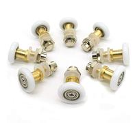 Set di 8 rulli per porta della doccia, ruote per tiranti, 25 mm