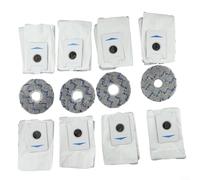 Set di 8 sacchetti e 4 panni per la pulizia per Deebot per T20, Omni X1, Omni 8, accessori protettivi per robot aspirapolvere (blu)