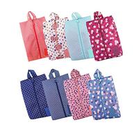 Set di 8 Sacchetto Scarpe da Viaggio Impermeabile Scarpe Borse Borsa da Viaggio Buste Multiuso Antipolvere Portascarpe Sacca Organizzatore per Viaggiare Spiaggia (8 Colori)