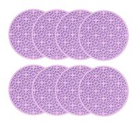 Set di 8 sottobicchieri antiscivolo 10x10 cm in silicone per tazze occhiali