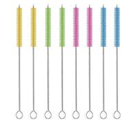 Set di 8 spazzole extra lunghe per bottiglie per una pulizia facile - Perfetto per biberon, cannucce, teiere e altro(15mm)