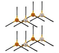 Set di 8 spazzole laterali di ricambio per bObsweep PetHair per robot aspirapolvere SLAM, progettate per una pulizia efficiente di bordi e angoli con robusto materiale in nylon