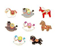 Set di 8 spille alla moda con clip rapida per una facile usura e non danneggiano il tema zodiacali