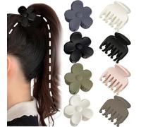 Set di 8 Spille per Capelli, Mollette Capelli Donna con Fiori, Pinza Capelli Donna Mini e Discreta, Fermacapelli Donna per Acconciature Eleganti