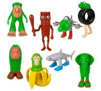 Set di 8 statuette italiane Brainrot, Tralero Tralala & Bombardino Crocodilo, Brainrot Action Figures con Cappuccino Assassino, decorazione da ufficio per collezionisti e regali per bambini