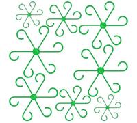 Set di 8 supporti per steli delle piante, perfetti per mantenere la salute e la stabilità delle piante all'interno e all'esterno (set verde)