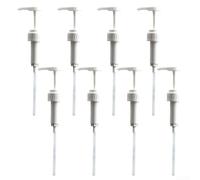 Set di 8 teste per pompa per sciroppo con meccanismo a pressa manuale per una distribuzione costante di liquidi, inclusi sciroppi e soluzioni di fruttosio (15 CC)