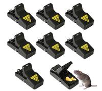 Set di 8 trappole per topi, trappole per topi riutilizzabili, trappole a scatto con esca, vincitrice del test sulle efficaci per interni e giardino