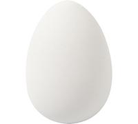 Creativ Large Plastic Eggs, H: 8 cm, D: 6 cm, White, 8 Eggs Included