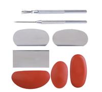Set di 8 utensili in ceramica e argilla per scolpire artisticamente intagliare la ceramica a forma di raschietto taglierina aggiunta di texture e dettagli strumento di modellazione dell'argilla
