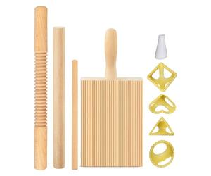 Set di 8 utensili per la pasta italiana, mattarello per la casa, con mattarello per pasta manuale, per ravioli fatti in casa, da cucina
