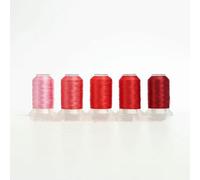 Set di 80 colori Madeira, filo da ricamo in poliestere di alta qualità, 500 m (550 Y) per bobina, Babylock Home Machines-5A Rosso