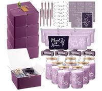 Set di 80 regali per proposta di damigella d'onore, set da regalo di Bride Will You Be My Bridesmaid, confezione regalo per addio al nubilato e regalo pre-matrimonio per damigelle d'onore, borsa e