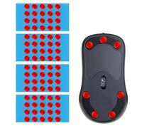 Set di 80 tappetini per mouse ultra veloci per Logitech G Pro Wireless, set per mouse Dot Skate, bordi arrotondati, perfetta scorrevolezza per ufficio di gioco (rosso)