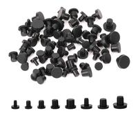 Set di 80 tappi in gomma per tubi, tappi ciechi in silicone, adatti per tubi e tappi per bottiglie, tappi in gomma 4 mm/5,5 mm/6 mm/6,5 mm/7,5 mm/8 mm/8,5 mm/9,5 mm