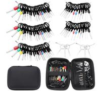 Set di 82 attrezzi per la rimozione dei terminali con custodia, perni in acciaio inox per automobili, moto, strumenti e cablaggio elettrico