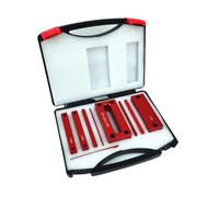 Set di 9 blocchi montaggio metrici, misuratori altezza, barre precisione in alluminio for fresatrici e seghe da tavolo, for la lavorazione del legno, Serie Pro