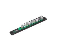 Set di 9 bussole Zyklop 1/4" WERA Nuss-Magnetleiste A Imperial 1
