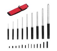 Set di 9 cacciaviti da 1/16 pollici, strumento di perforazione, set di punch, con custodia e 13 penne a molla cave, per legno, plastica e pelle