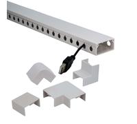 Set di 9 canaline Organizzatore di cavi Gestione dei cavi PVC 39x4x2 cm ciascuna
