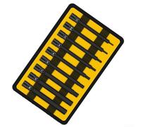 Set di 9 chiavi a bussola da 1/4 di pollice per la manutenzione dell'auto, per punte esagonali da H2 a H10, per chiavi a bussola a impatto con misura di precisione per la riparazione automatica