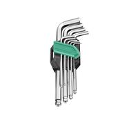 Set di 9 chiavi esagonali anticorrosione esagonali, design a coppia elevata, per montaggio di attrezzature da esterno e fissaggio di mobili in acciaio