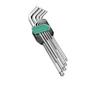 Set di 9 chiavi esagonali anticorrosione esagonali, design a coppia elevata, per montaggio di attrezzature da esterno e fissaggio di mobili in acciaio