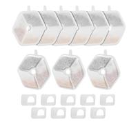 Set di 9 confezioni e 9 spugne per gatti, fontana d'acqua per cani, fontana di ricambio, assicura acqua pulita in tessuto non tessuto per animali domestici