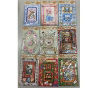Set di 9 confezioni stickers adesivi 3D Scrap Art coordinati per fai da te diy