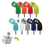 Set di 9 copri mazze in ferro, impermeabili, in poliuretano, 9 pezzi, universali, adatti per la maggior parte delle marche, protezione, organizzazione borse e sty