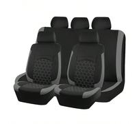 Set di 9 coprisedili per auto, compatibili con airbag, adattabili universalmente, accessori auto, nuovo design trapuntato a tema calcio, per donne, set completo di coprisedili per auto Tagli UnicaBloc