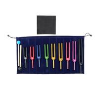 Set di 9 diapason colorati Solfeggio per bilanciamento delle vibrazioni, meditazione e sollievo dallo stress (174, 285, 396, 417, 528, 639, 741, 852, 963Hz)