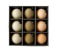 Set di 9 ornamenti natalizi da appendere in velluto, galvanizzati ed europei, per la decorazione dell'albero (C)