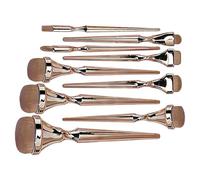 Set di 9 pennelli per ombretto in morbido carbone, riutilizzabili, 18,2 cm, con setole lisce, pennello da trucco a carbone, set artistico con design delicato, per studenti, insegnanti e per la casa
