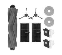 Set di 9 pezzi di ricambio per Dreame L10s Ultra Gen 2/Heat & Mova E30 Ultra incl. spazzola principale, sacchetto per la polvere, salviettine, spazzole laterali, filtro robot aspirapolvere accessori